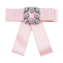 Новые европейские модные галстуки с бантиками Kawaii Милая однотонная ткань ленточка с бантиками рубашка шеи галстук для женщин mujer воротник женский