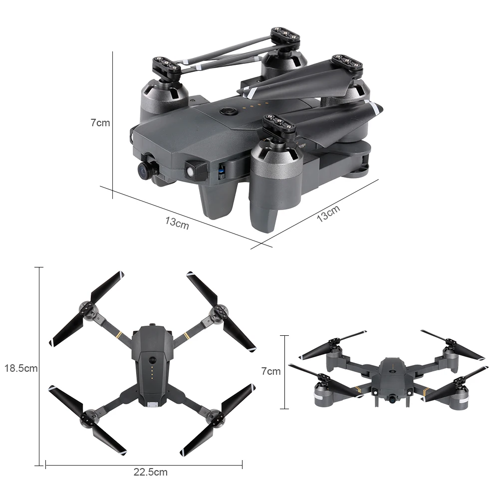 XT-1 RC Квадрокоптер 480P 720P 1080P складной FPV селфи Дрон складная игрушка удержание высоты wifi HD камера широкий угол VS E58 X12 Дрон