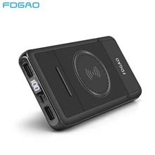 Беспроводное зарядное устройство Fdgao для iPhone XR XS Max 8 X Plus, беспроводное зарядное устройство Qi, зарядное устройство 20000 мА/ч для samsung S8 S9 Xiaomi