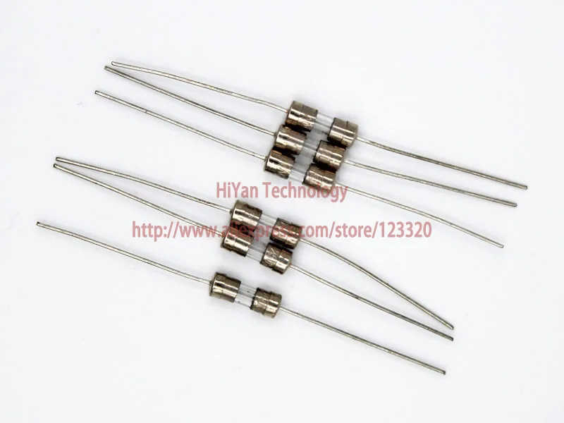 10pcs Glass Tube Fuse Axial Leads 3.6*10mm 2A Slow Blo RA_MG 