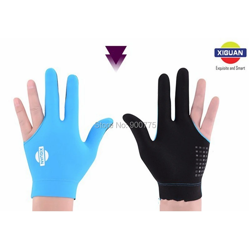 Pool Billiards Gloves 3 fingers Left Hand & Right Hand For Billiard Gloves Comfortable Snooker Cue Gloves Billiard Accessories XIGUAN