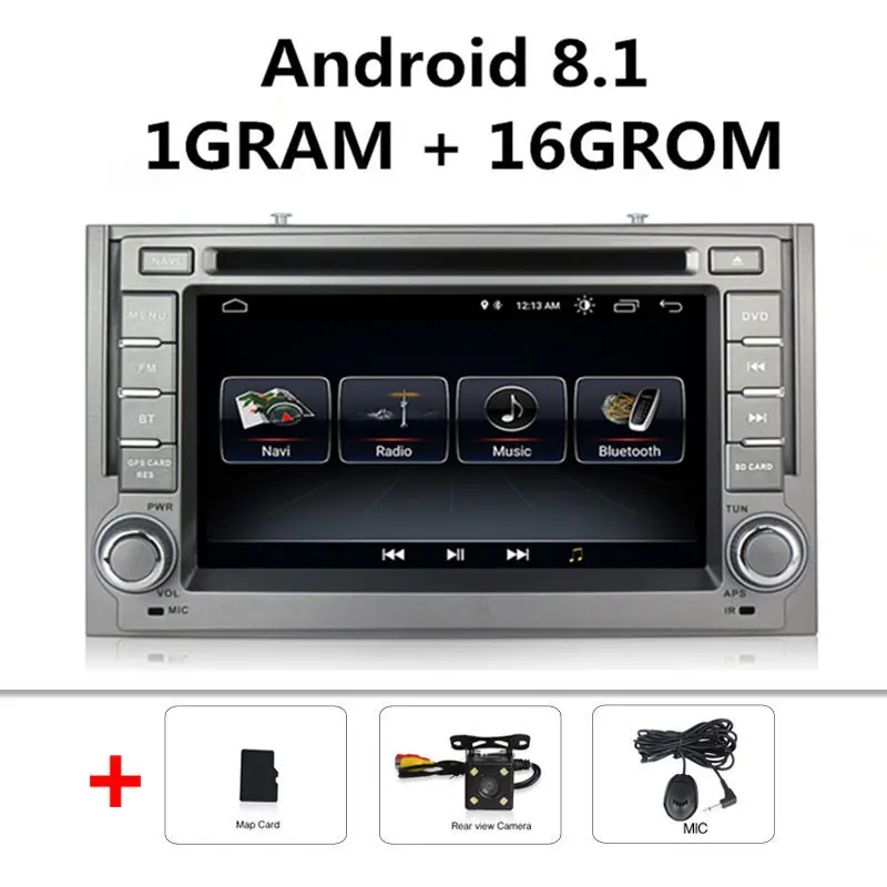 Android 9.1 Car Multimedia DVD player for Hyundai H1 Grand Starex 2007 2008 2009 2010 2012 2013 Radio audio WIFI GPS - Цвет: Car dvd Camera