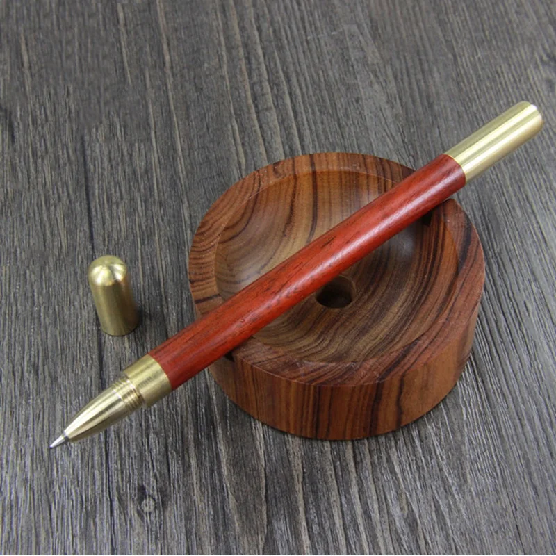 Chinatradial ручная деревянная + медная ручка для подписи нейтральный цвет бамбуковая форма ручка для бизнеса и школы как роскошный подарок