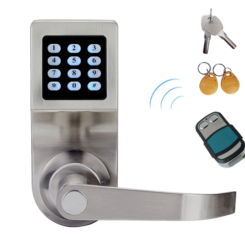 LACHCO Hide Key Digital Keypad Remote Control Password Code Spring Bolt Access Smart Electronic Door Lock Intelligent SL16086RM