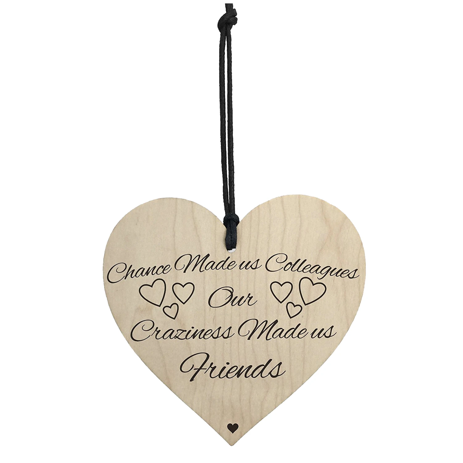 

HOT SALE Chance Made Us Colleagues Novelty Wooden Hanging Heart Plaque Friendship Sign
