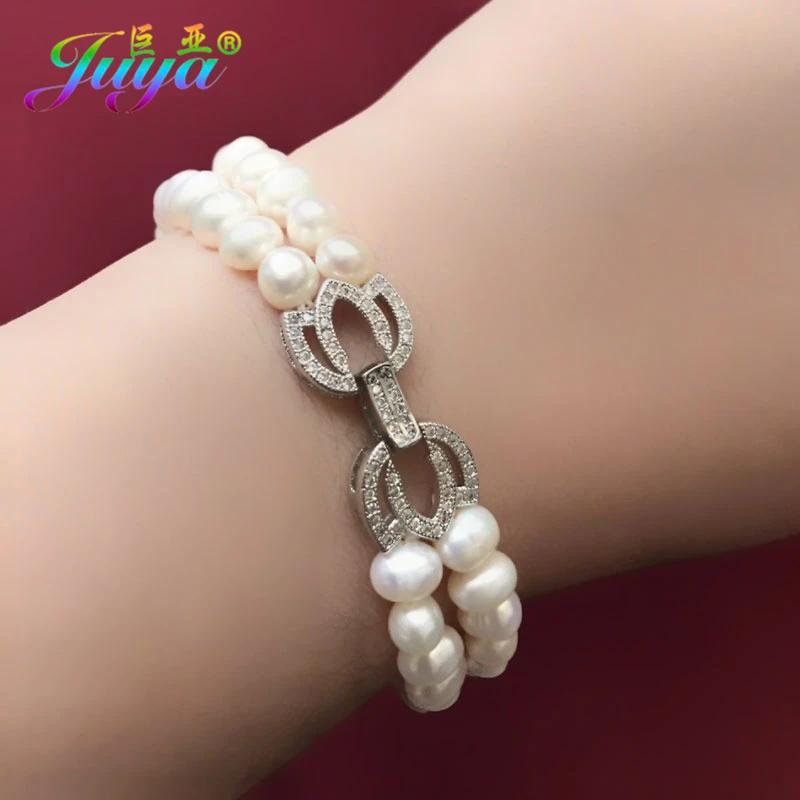 

Juya DIY Jewelry Findings Lotus Fastener Closure Lock Clasp Accessories For Handmade Beads Pearls Needlework Jewelry Making