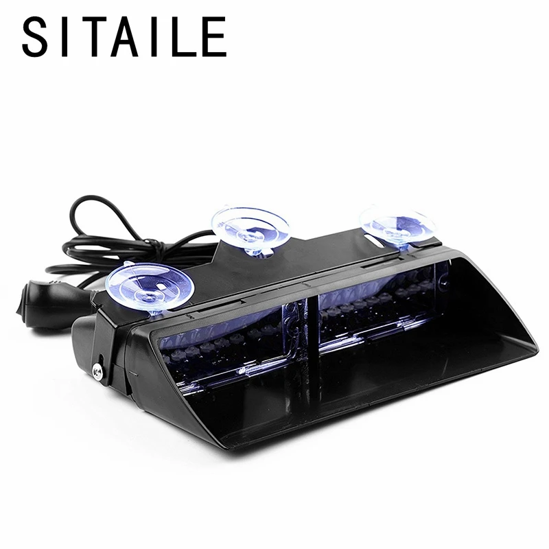

SITAILE 16 LED Strobe Light Car Viper S2 Signal Flashing Led Warning Light Police Strobe Flash Emergency Lights Car-styling