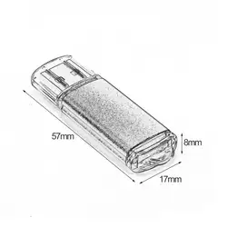 10 шт. Творческий мини USB флэш-накопитель 128 МБ USB2.0 накопитель внешних накопителей серебро Цвет флэш-памяти USB Stick для портативных ПК