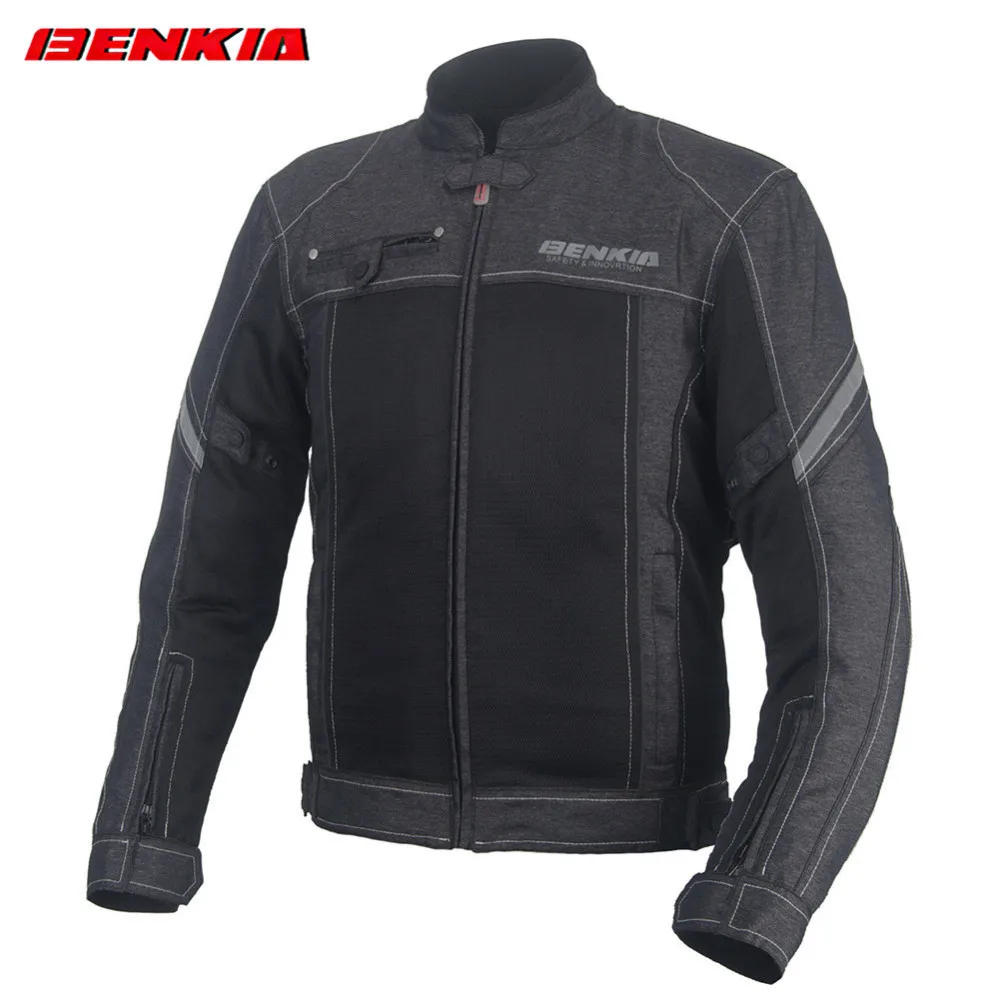 BENKIA JS18 мотоциклетная куртка Ретро стиль винтажные мужские мото джинсовая