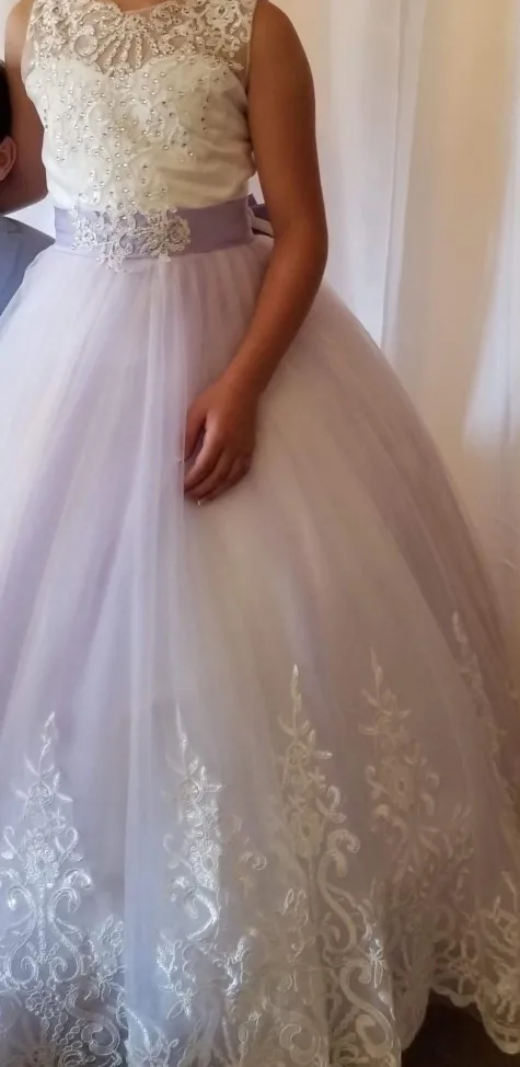 Teen Girls Princess Dress 2018 Tule Children Formal Wedding Gowns Lace Party Pageant Dresses Bridesmaid Evening Clothing For Kid (6)