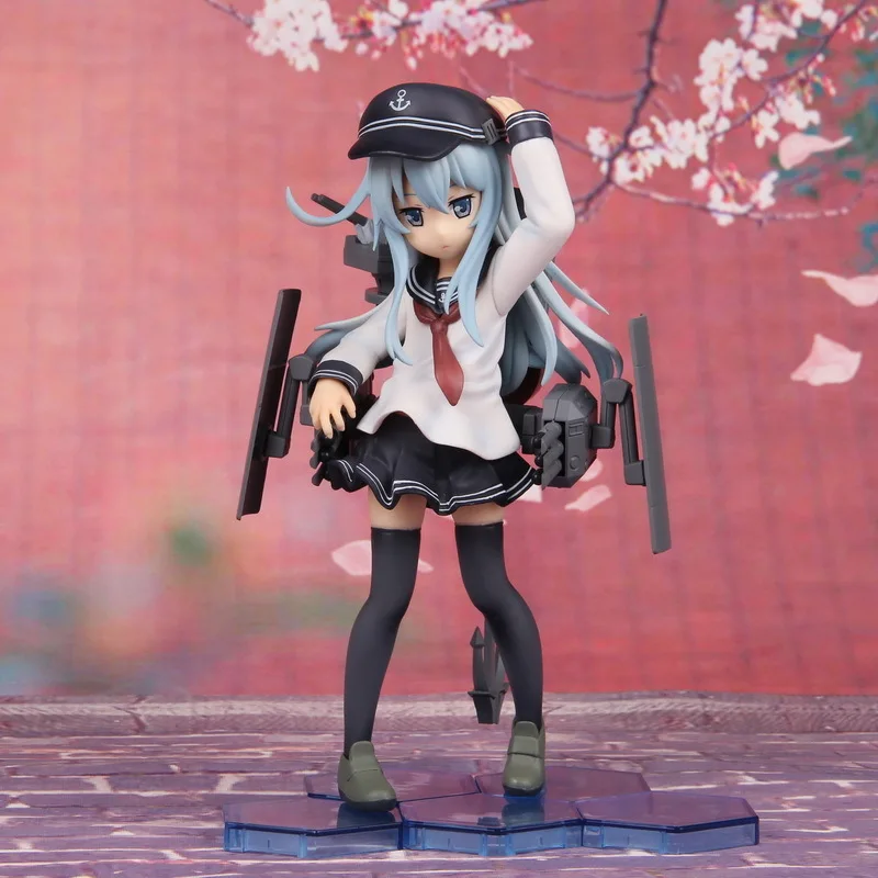

18cm Anime Figure Toys For Gifts Anime Hibiki Yamato Kantai Action Figure Collection In Uniform Soldiers Action Figures Toys