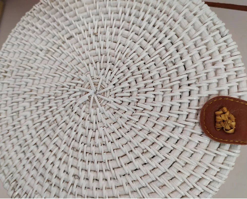 Caker летняя Плетеная соломенная сумка из ротанга коричневая черная белая богемная пляжная сумка ручной работы круглая сумка-мессенджер бабочки сумки с изображением звезды