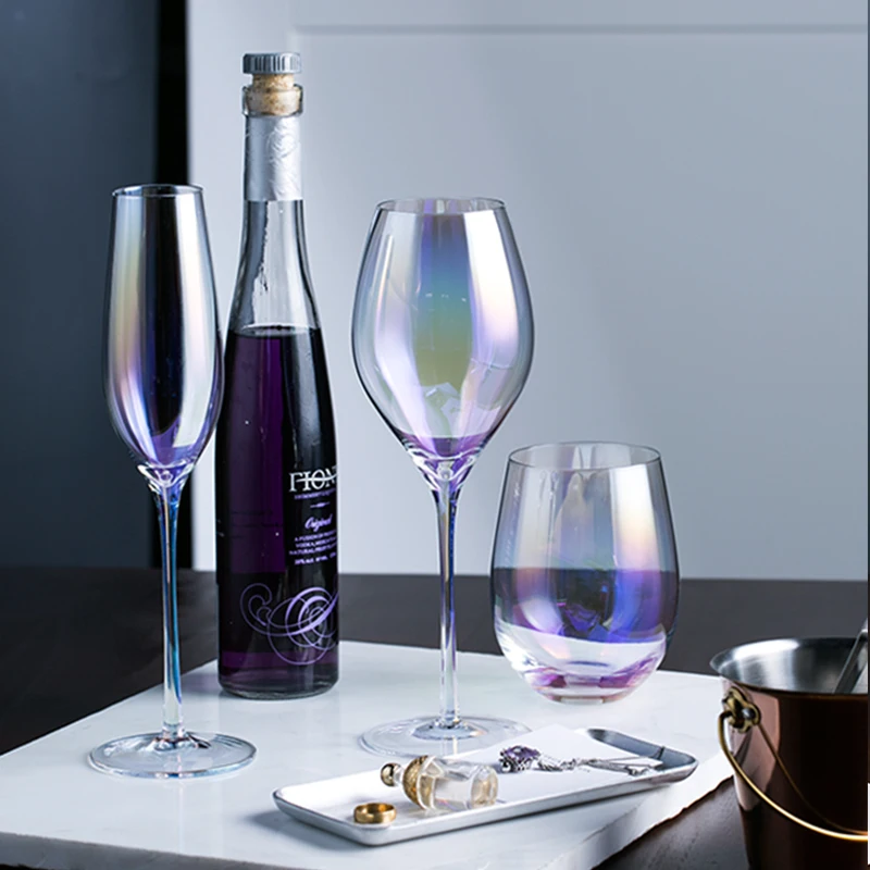 KINGLANG стекло ионное покрытие стекло бокал для вина Хрустальное стекло Кубок для шампанского чашка