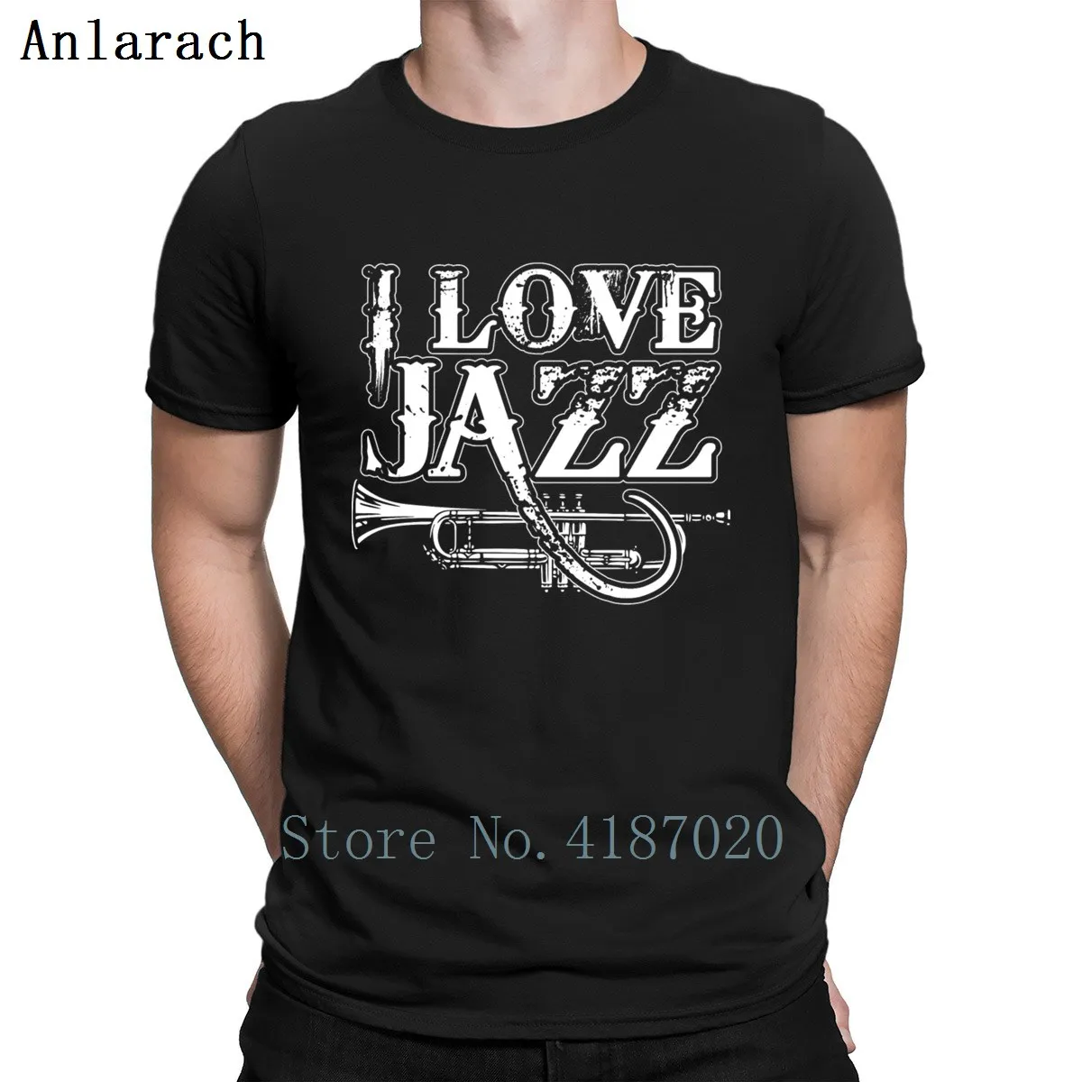 

Jazz Music Saxophone Sax Rythm Trumpet T-Shirts Plus Size Leisure Design Spring T Shirt Homme Tee Tops Comical Anlarach Funky