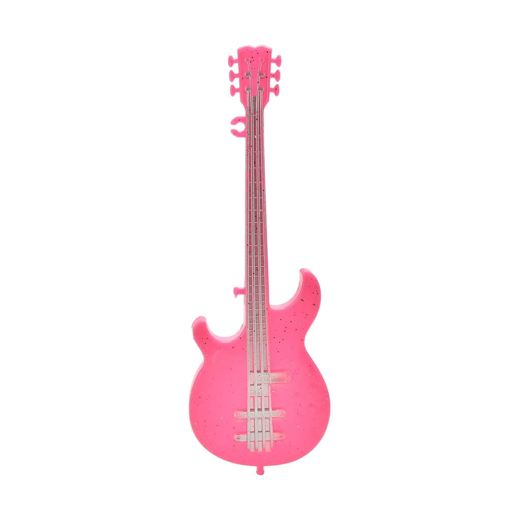

Mini Fashion Cool Dollhouse Miniature Musical Guitar for Dolls Accessories Christmas Children's Day Gifts 1 Pc