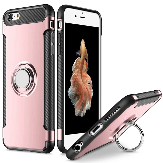Ring Grip 360 Degree Rotating Case for iPhone SE 5 5S 6 6S 7 8 Plus X