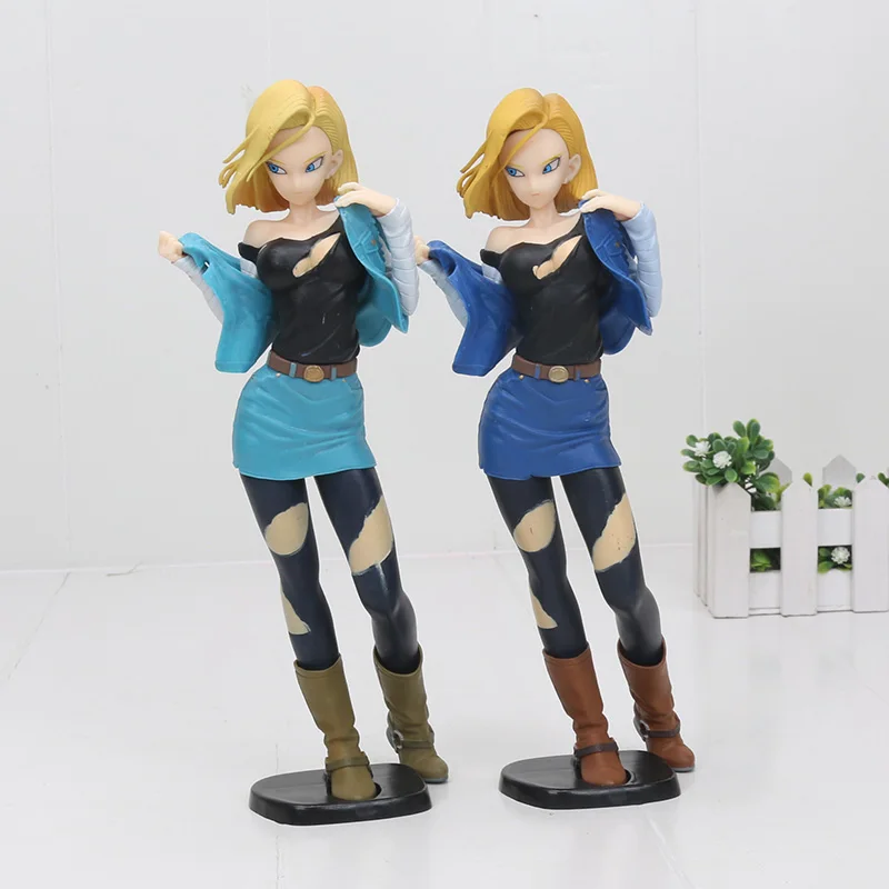 

Dragon Ball Z Figure Glitter & Glamours NO. 18 Lazuli Battle Ver. PVC Action Figure Collection Model Toys Doll 24cm