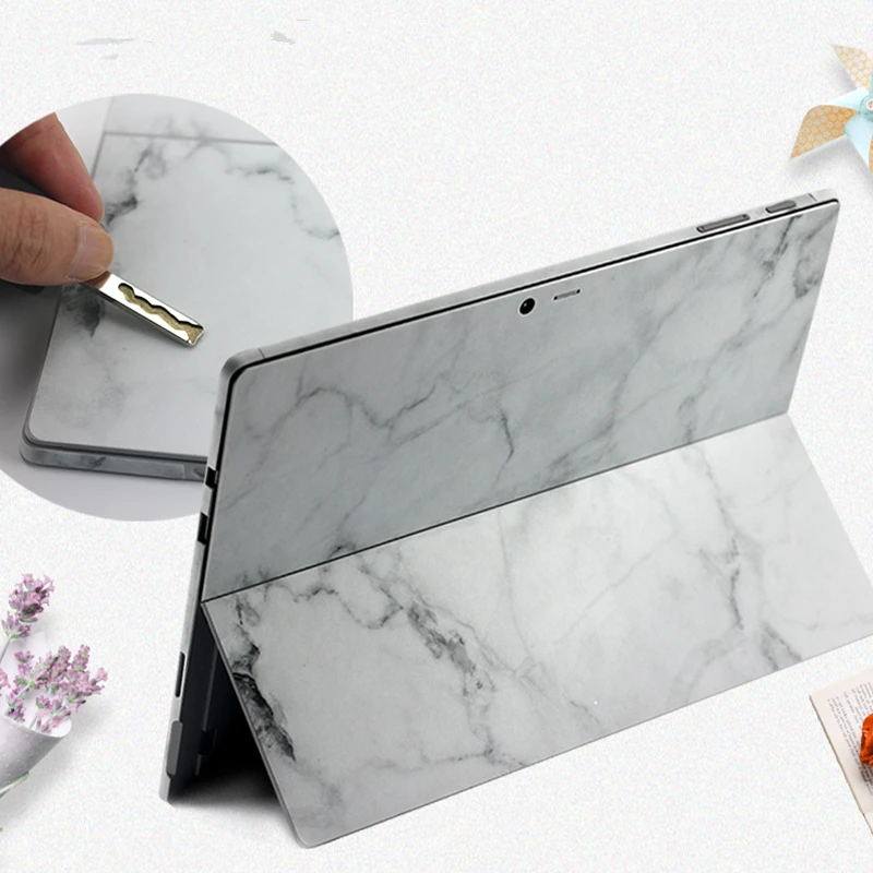 Marble Sticker for Surface Pro 4 5 6 Tablet Sticker Vinyl Decal Laptop Skin Sticker for Microsoft Surface Go 13.5 Notebook Case