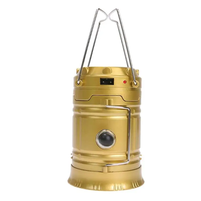 

10V New LED Solar USB Charging Camping Lamp Multifunction Protable Lantern For Outdoor Lighting Hiking