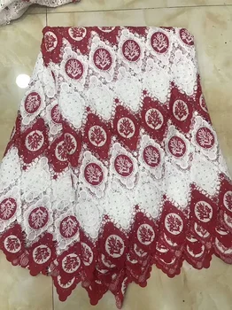 

Nigerian Wedding African Lace 2019Latest African Cord Lace Fabric High Quality Fashion Guipure Lace Fabric For Party Dress Y1109