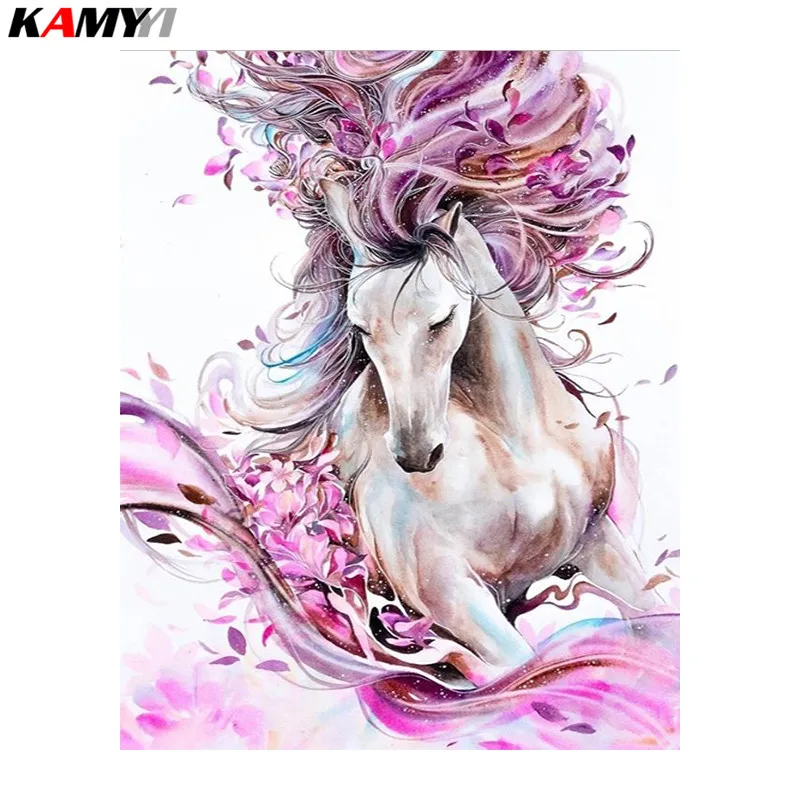 كامل مربع 5d اليدويه الماس الماس اللوحة عبر غرزة التطريز سباق الخيل حجر الفسيفساء ديكور المنزل dd