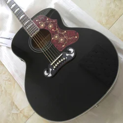 Chibson free shipping 8sounds music 43 inches jumbo acoustic guitar black acoustic electric guitar Chibson free shipping 8sounds music 43 inches jumbo acoustic guitar black acoustic electric guitar
