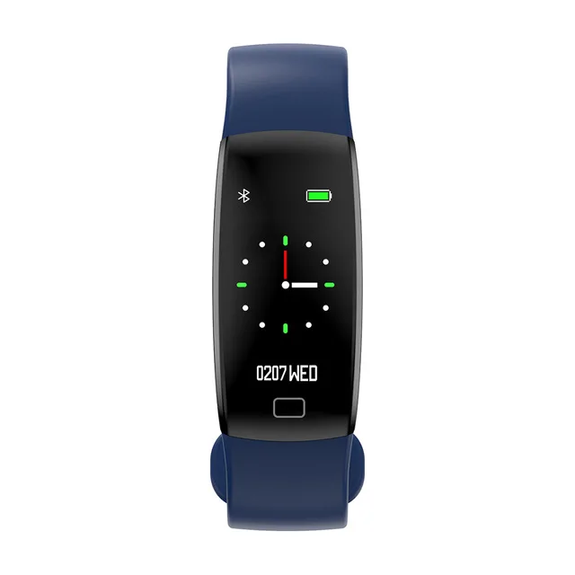 LUOKA F64 умный Браслет фитнес-трекер Браслет кровяное давление монитор сердечного ритма с шагомером браслет для Android IOS - Цвет: blue