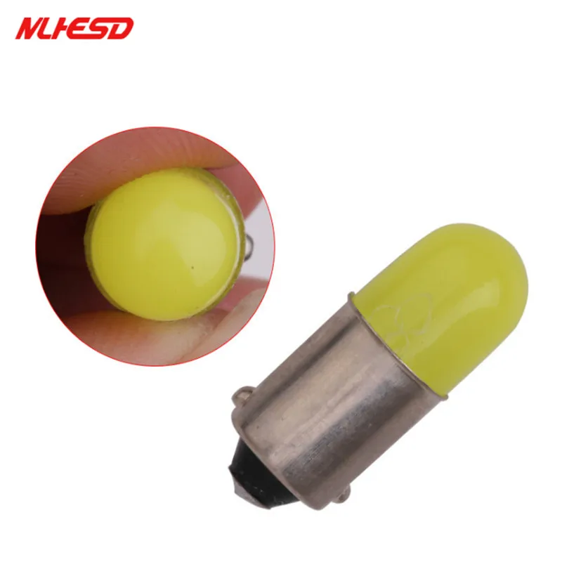 100 шт. T11 363 BA9S COB круглые 3D светодиодные T4W 1 SMD автомобильный номерной знак