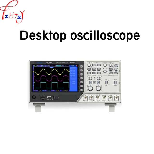 Best Quality Desktop oscilloscope DSO4102C 2 channel digital oscilloscope 100 MHZ bandwidth  Arbitrary/functional waveform generator 110/220V