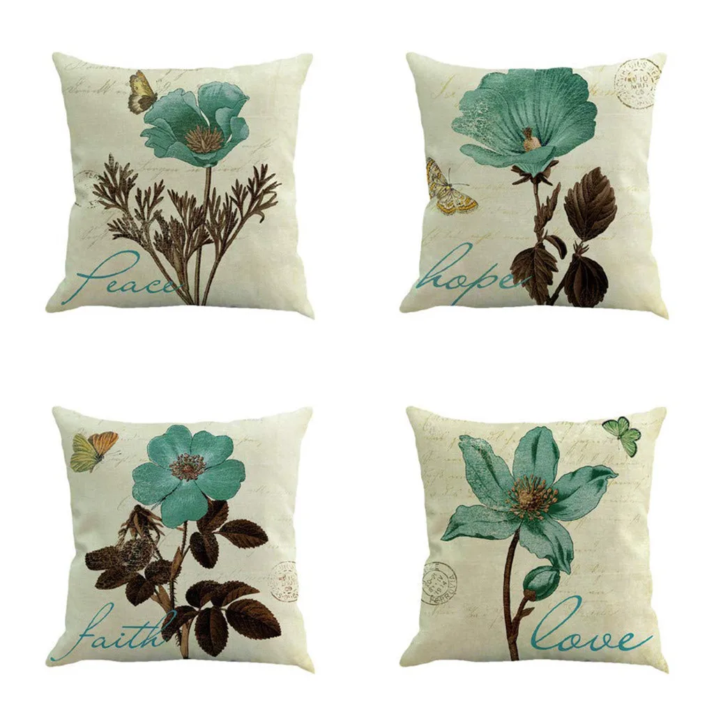 

Gacsidy Store dakimakura Vintage Retro Cotton Linen Waist Throw Pillow Case pillow case cover Home