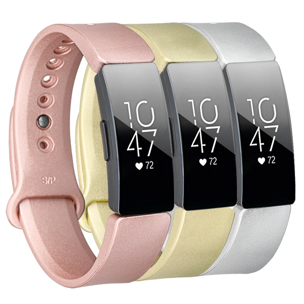 

Watch Band For Fitbit Inspire HR Rose Gold Silicone Strap Wrist Band For Fitbit Inspire / Inspire HR Smart Watch Accessory