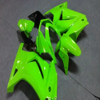 

bolts+Custom Injection mold green motorcycle article fairings for EX250 2008 2009 2010 2011 2012 250R