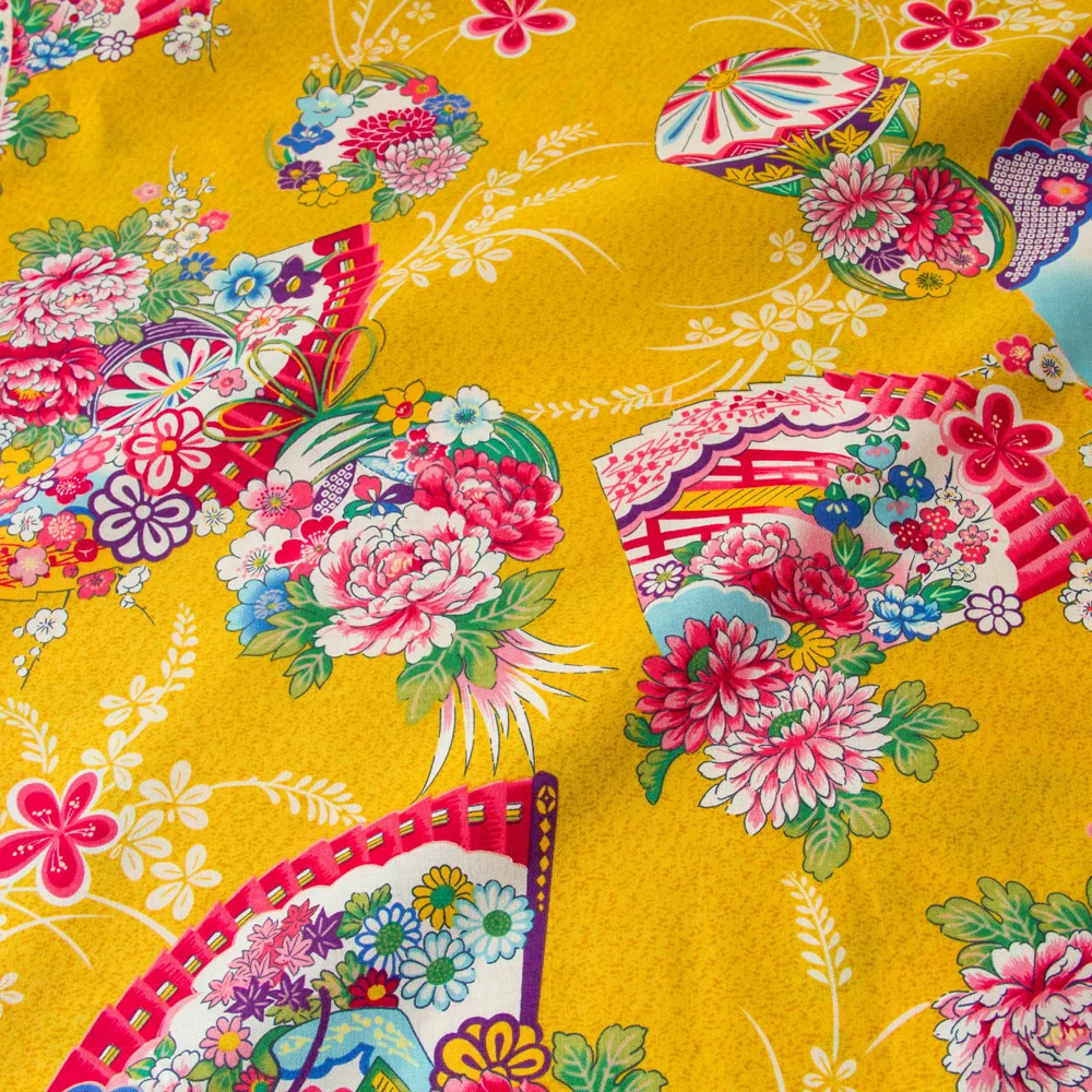 Halfmeter Japanese Kokka Cotton Fabric Patchwork Kimono Quilting Cloth