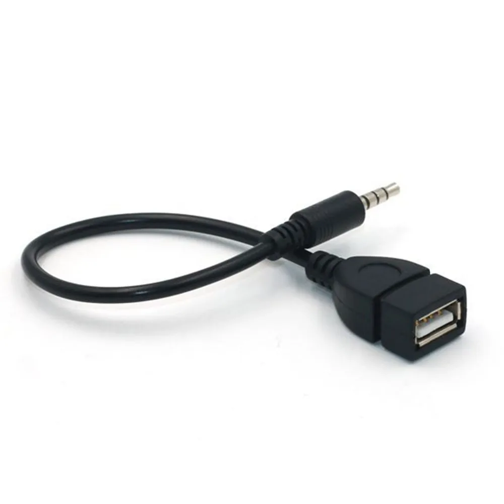 

Jack 3.5mm AUX Audio Plug To USB 2.0 OTG Adapter Converter USB Aux Cable Cord For cell phone Car MP3 Speaker U Disk USB flash