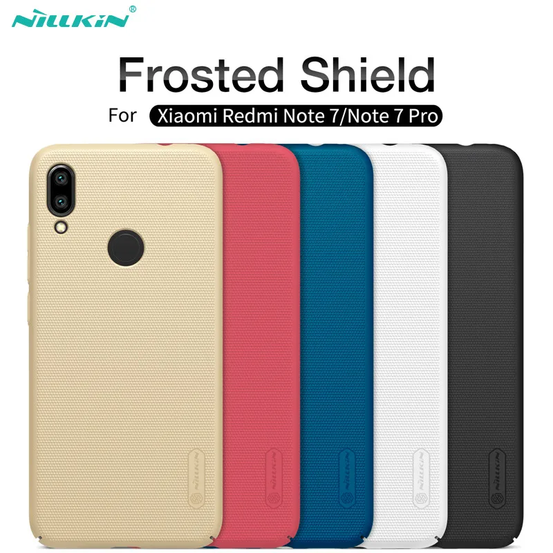 Redmi note 7 case cover 6.3'' NILLKIN Frosted PC Matte hard back with Gift Phone Holder For xiaomi redmi pro | Мобильные