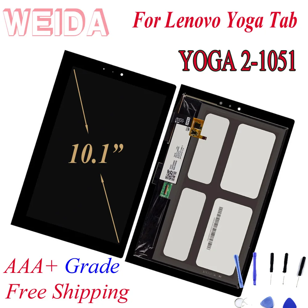 Замена ЖК-дисплея WEIDA 10 1 &quotдля lenovo Yoga Tablet YOGA 2 1051 1051F ЖК-дисплей сенсорный экран в