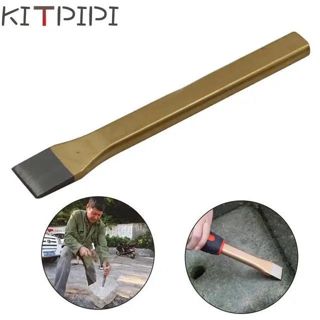 KITPIPI Pro Carving Chisels Knife Punch CR-V Alloy Steel Hand Tools Chisel DIY for Brickwork Concrete Metal Stone ZAO4535