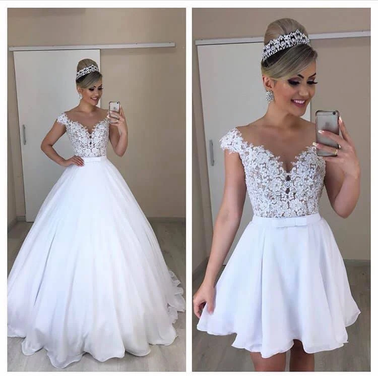 vestido longo saia removivel