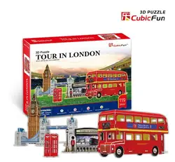 Кэндис Го! 3D игрушка CubicFun модель бумаги головоломки C146H тур в Лондоне 1 компл