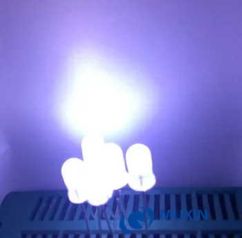 

1000pcs White LED 5MM White light-emitting diode White turn White