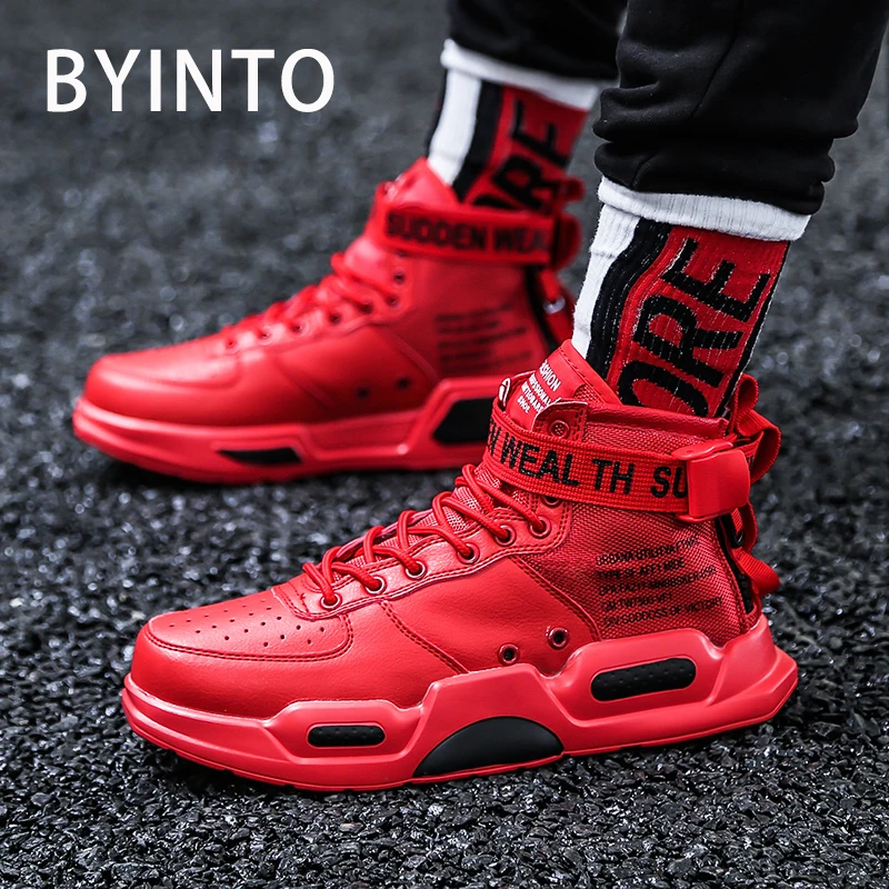 2019 High Top Men Women Tennis Shoes Lace Up Chunky Male ...