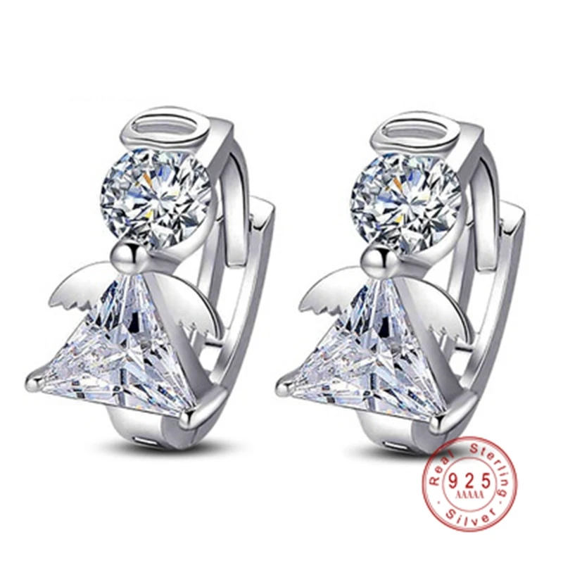 Изысканные 925 пробы серебряные сверкающие серьги-гвоздики с бантом, с прозрачным CZ цирконием, серьги для женщин, вечерние, свадебные, роскошные ювелирные изделия
