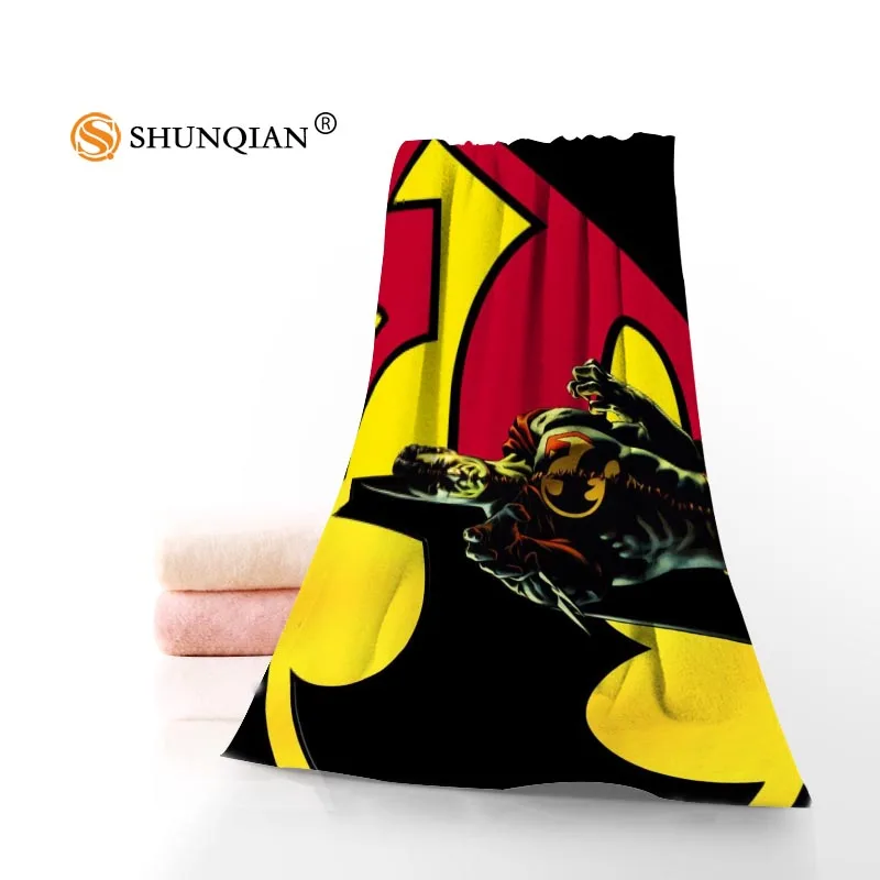Новое пользовательское полотенце с изображением бетмена и Супермена, хлопковое лицевое/банные полотенца из микрофибры для детей, мужчин и женщин, полотенце для душа s - Цвет: Towel