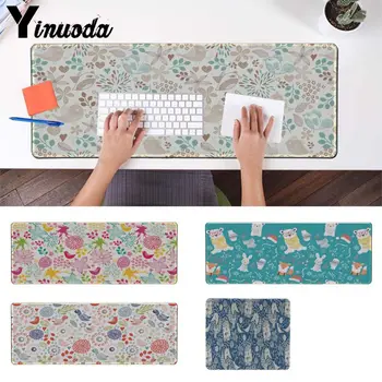 

Yinuoda Hot Sales Animal fox flowers Gamer Speed Mice Retail Small Rubber Mousepad Professional Gaming Mouse Pad Gamer desk mat