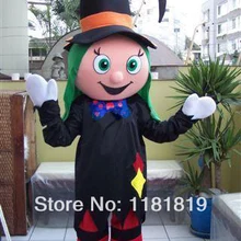 Талисман Клоун Девушка-талисман костюм Лидер продаж взрослый размер для Хэллоуина мультяшный персонаж маскарадный костюм