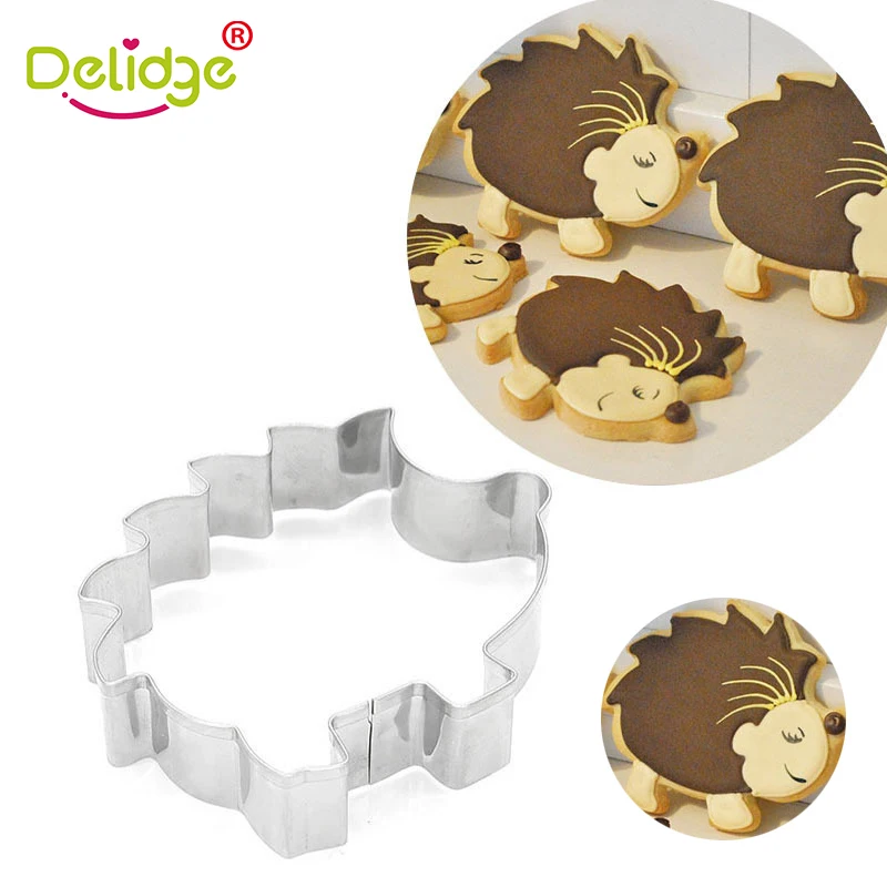 

Delidge 1Pc Hedgehog Animal Shape Cookie Cutter Mold Food Grade Stainless Steel DIY Fondant Pastry Decorating 3D Biscuit Mold