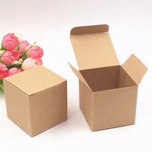 50 шт. Свадебная вечеринка упаковка пользовательские подарочная коробка конфет/Мыло/cookie упаковку 5x5x5 см квадратный модели коробка для хранения