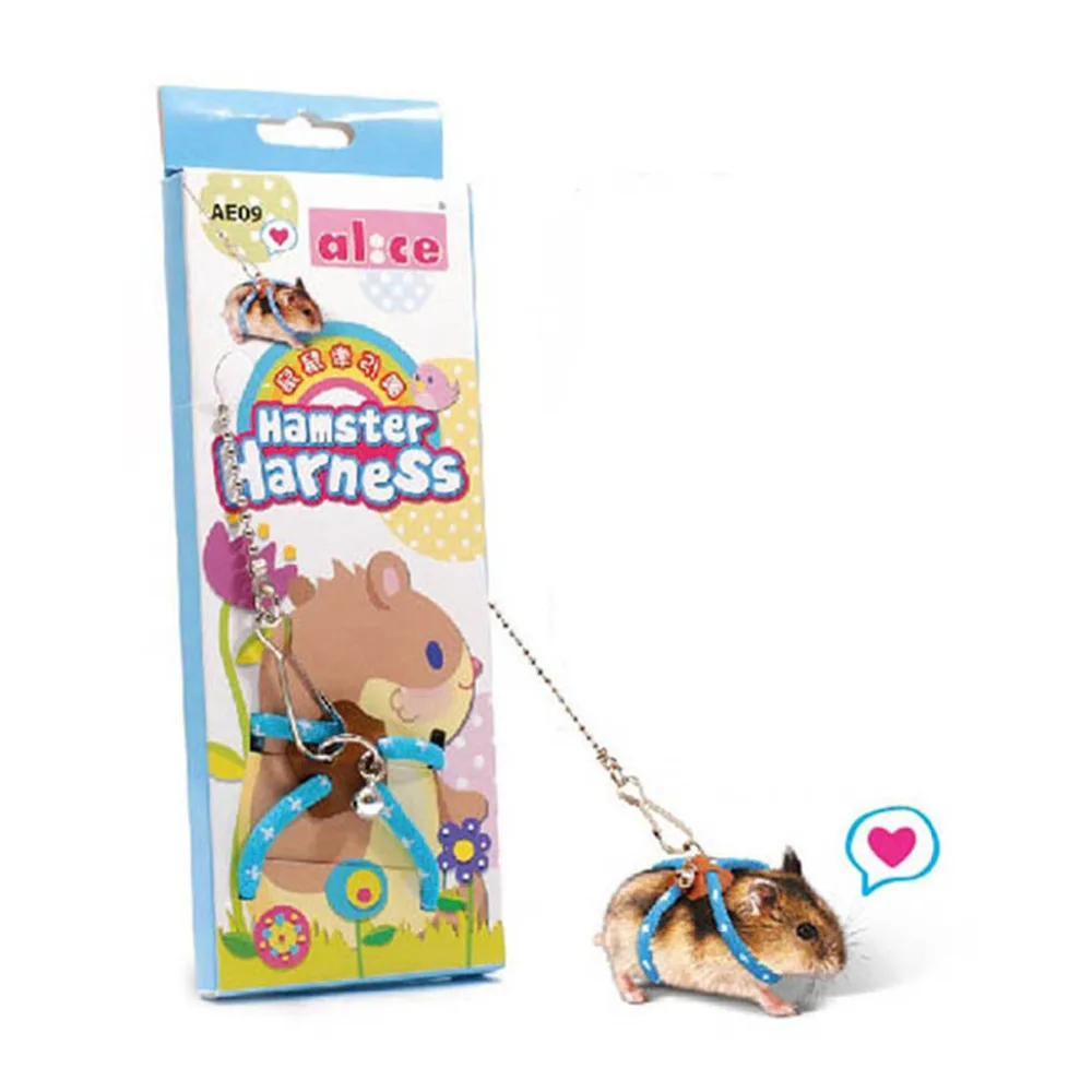 

Adjustable Small Pet Harness Outdoor Walking Hamster Squirrel Guinea Pig Rabbit Small Animal Protective Leash Lead Belt