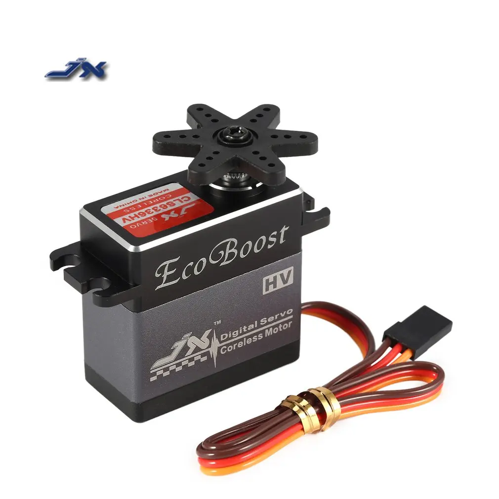 

JX 35KG 6-7.4V High Voltage Metal Gear Aluminium Shell Digital Coreless Servo for 1/8 RC Car 2000mm Fixed-Wing Airplane Toy HOT!
