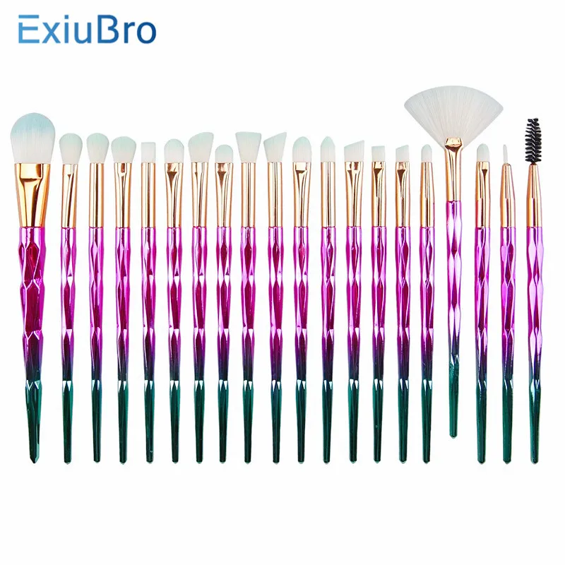 

Makeup Brush Set Professional Colorful Unicorn Cosmetics Foundation Blending Blush Eyeliner Face Powder Brush Makeup Brushes Kit